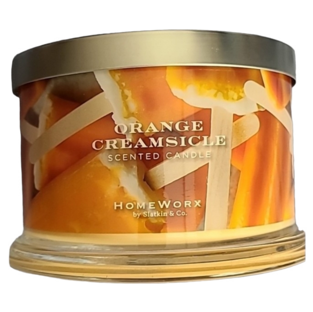 Orange Creamsicle 4 wick CaNdLe by Homeworx smells wonderful!